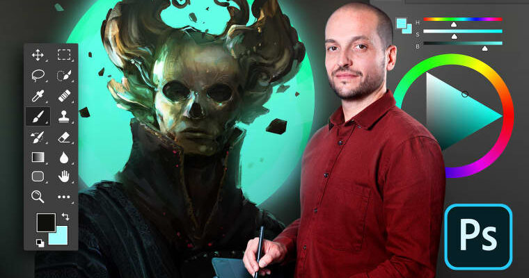 Adobe Photoshop for Concept Art by Nacho Yagüe (Spanish, Multisub)