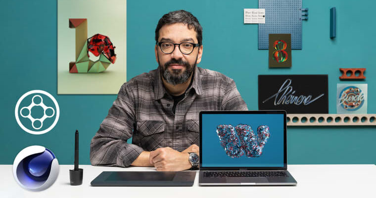 Animated 3D Lettering with X-Particles (Lettering 3D animado con X-Particles – Spanish, Multisub)