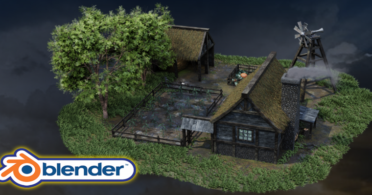 Blender 3 The Ultimate Medieval Scene Course by 3D Tudor Neil Bettison