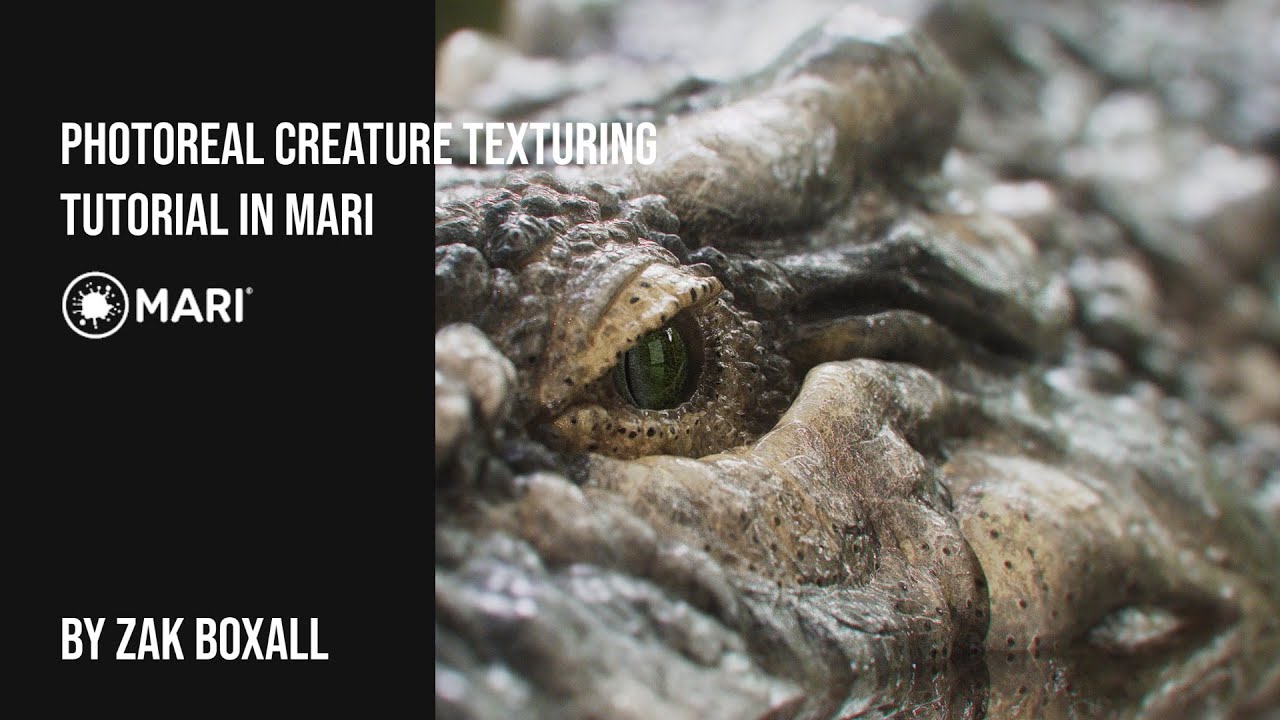 REALISTIC Creature Texturing Painting Tutorial Mari Zak Boxall