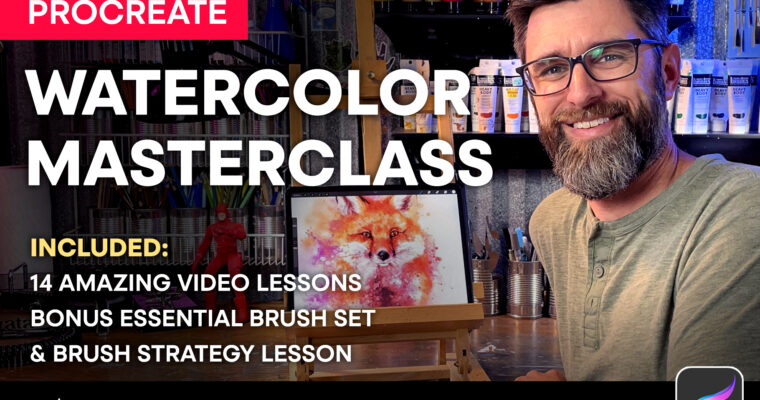 The Procreate Watercolor Masterclass by Nathan Brown