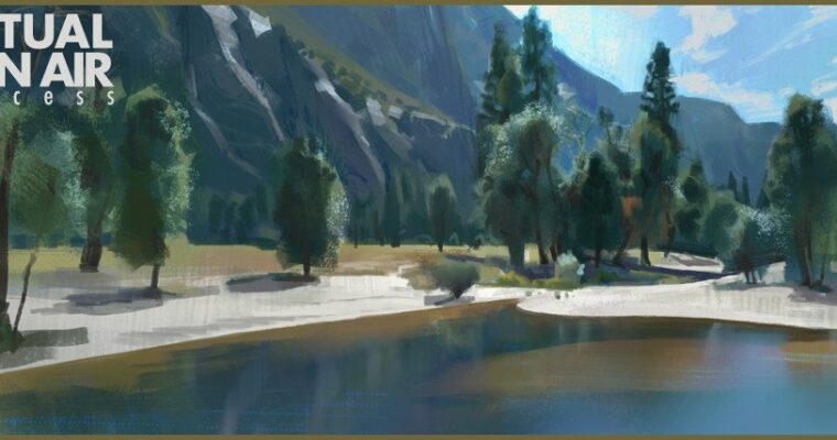 Virtual Plein Air Painting Process by Timothy Rodriguez