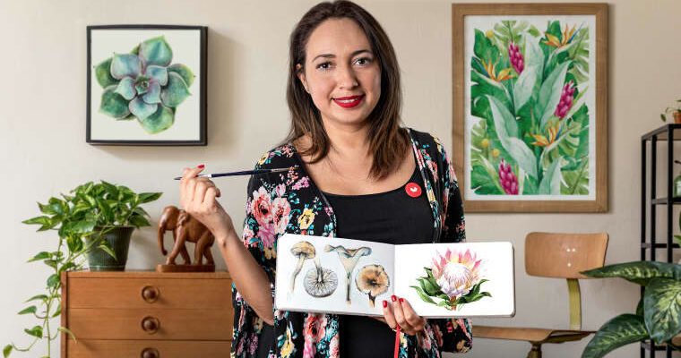 Botanical Illustration with Watercolors (Spanish, Multisub)