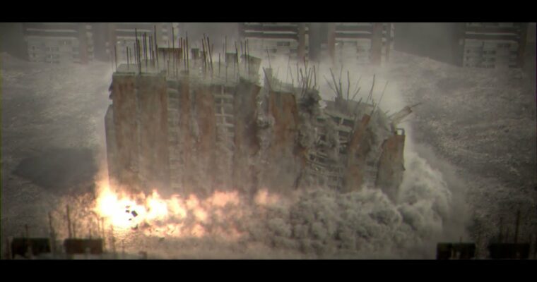 Controlled Building Demolition FX in Houdini