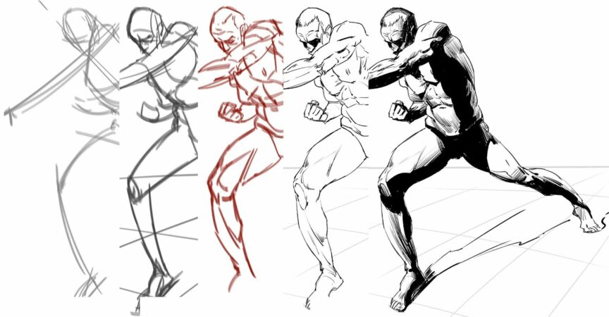 Gesture Drawing Practice in Photoshop – Delighted Muse