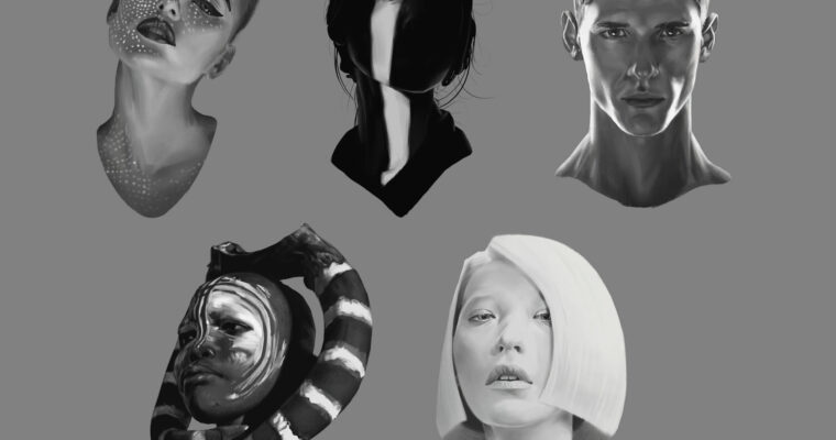 Painting Heads by Marcel Domke