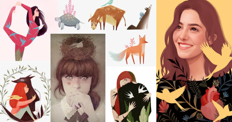 Digital illustration with coloured pencils (Spanish, Multisub)