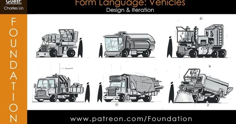 Foundation Patreon – Form Language: Vehicle Design and Iteration with Charles Lin