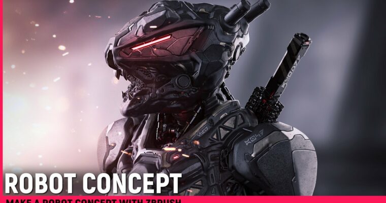 Make a Robot Concept with ZBrush by Armored Colony