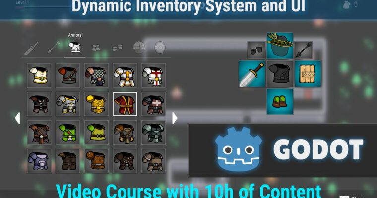 Complete Godot Course – Game User Interfaces Masterclass​​ and Dynamic Inventory System by Alfred Reinold Baudisch