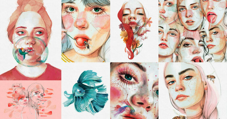 Illustrated Portrait in Watercolor (Spanish, Multisub)