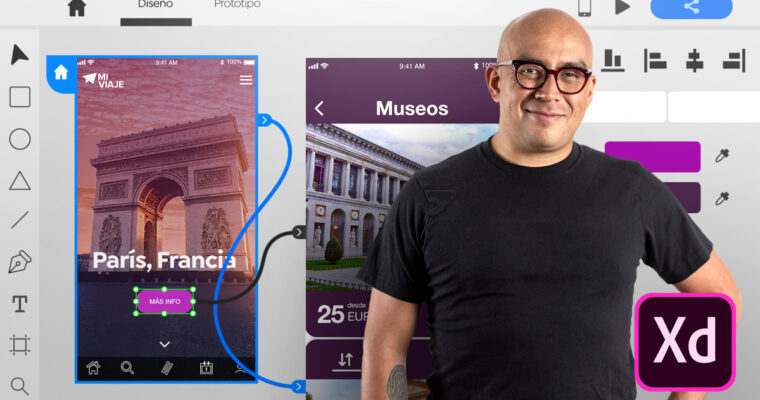 Introduction to Adobe XD for Cell Phone Apps (Spanish, Multisub)