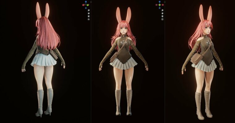 Bunny Girl – Blender – Full process videos by Flycat