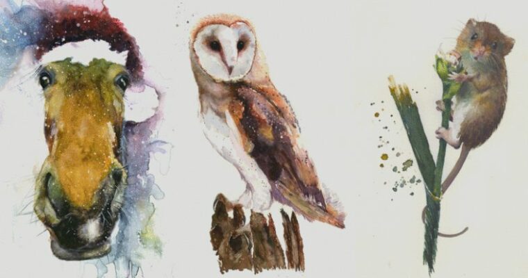 Expressive Animal Portraits in Watercolor