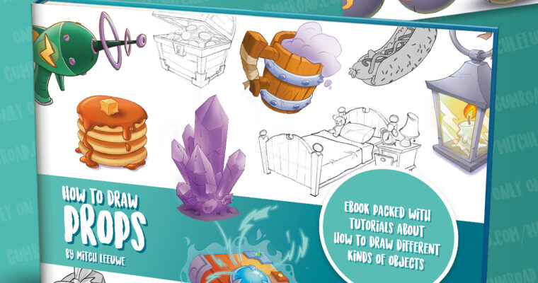 How to draw props Ebook & video by Mitch Leeuwe