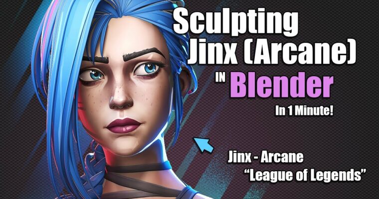 Jinx – Character Creation in Blender by YanSculpts