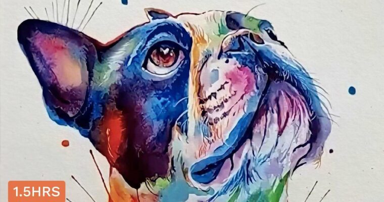 Paint Your Pet in Wild Watercolours by Shaunna Russell