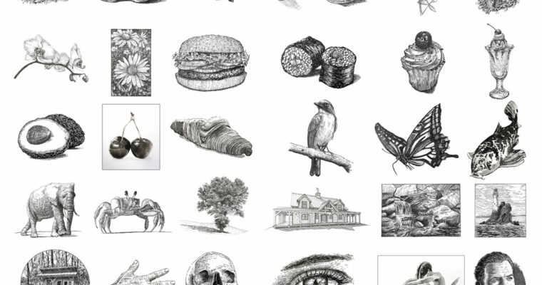 Subjects with Pen and Ink – Master Pen and Ink Drawing