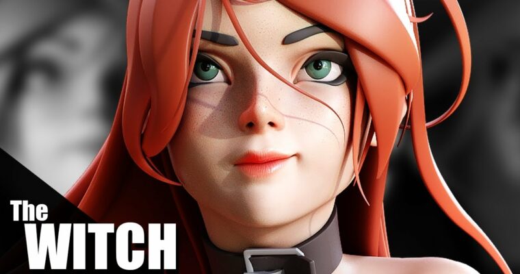 The Witch – Character Creation In Blender by YanSculpts