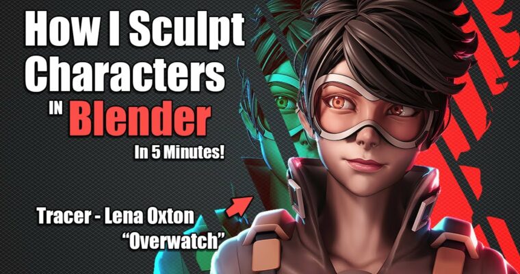 Tracer – Character Creation in Blender by YanSculpts