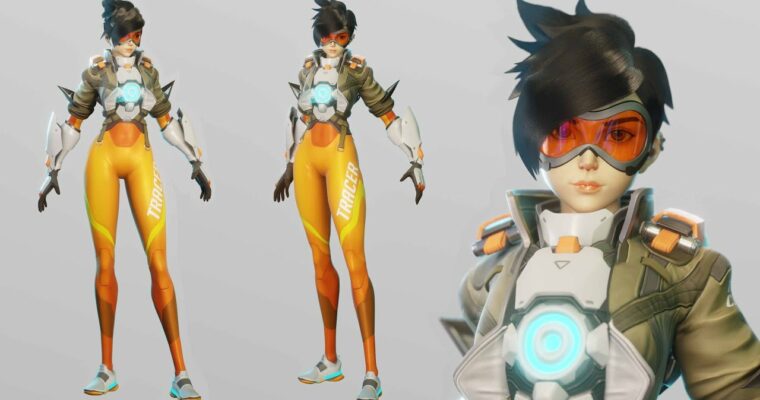Tracer Character Modeling – Blender 3.1 – Full process videos and 3D models by Flycat