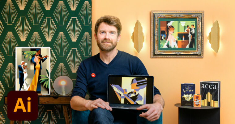 Art Deco Style for Digital Illustration by Mads Berg