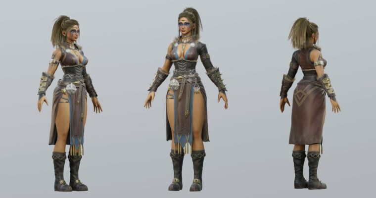 Blender – Game Ready Character Modeling – Full process video & 3D model by FlyCat