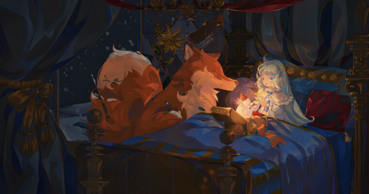 Illustration With Ipad – The Gift From Mr Snowman by Kanutata