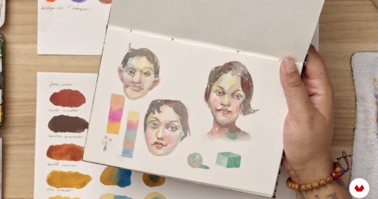 Stylized Portraits in Watercolor (PT-BR, Multisub)