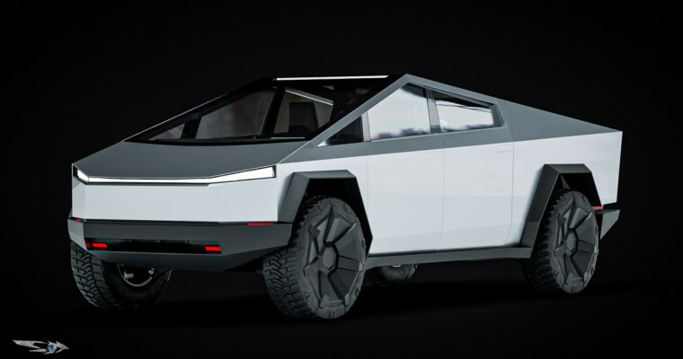 Blender – Tesla Cybertruck Forge by Mrawan Hussain