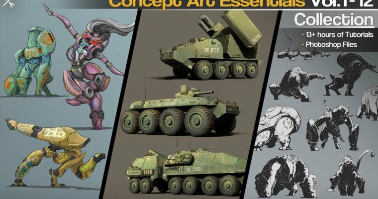 Concept Art Essentials Collection Vol.1-12 by Jonas Ronnegard