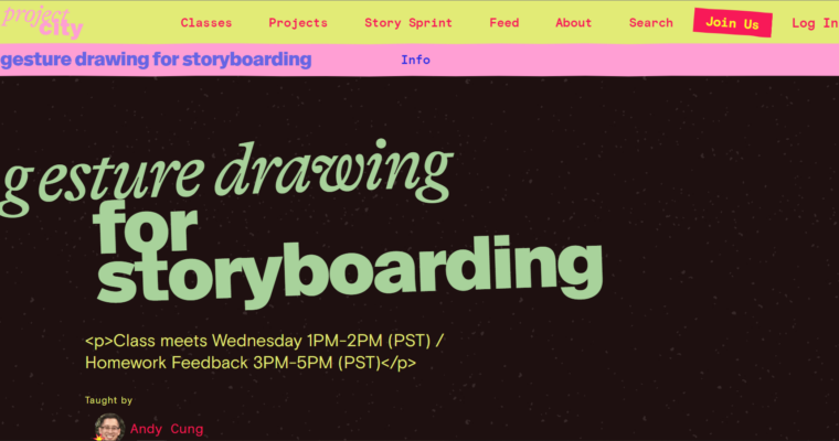 Gesture Drawing for Storyboarding by Andy Cung