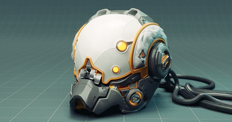 Modeling a Scifi Helmet in Blender 2.8 by Rachel