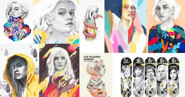 Portrait with Pencil, Color Techniques and Photoshop (Spanish, Multisub)