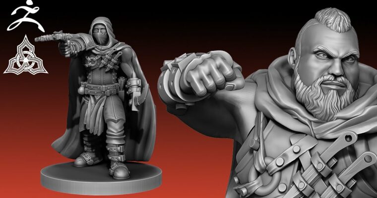 Sculpt 3D Printable Rogues with Zbrush and Autodesk Maya