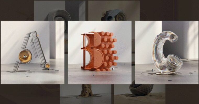 3D Typography with Blender – Design Original Letters (German, Eng sub)