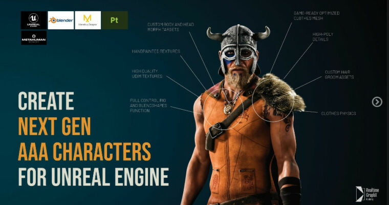 Create Next Gen AAA Characters for Unreal Engine