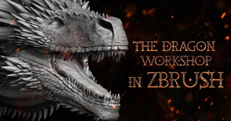 Dragon Workshop + Brushes  – Sculpt Your First Dragon In Zbrush –