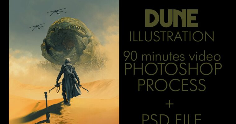 Dune Illustration Process Video