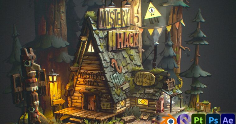 Mystery Shack – Stylized 3D Diorama – Tutorial
