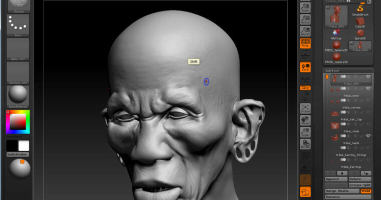 Sculpting Wrinkles in ZBrush