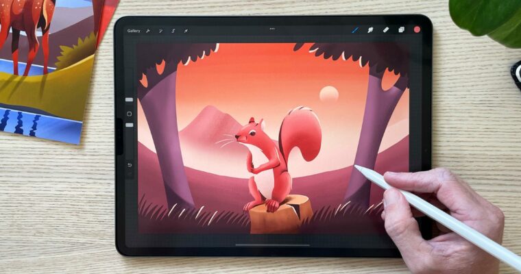 Animal Landscape Illustrations in Procreate Animal Landscape Illustrations in Procreate