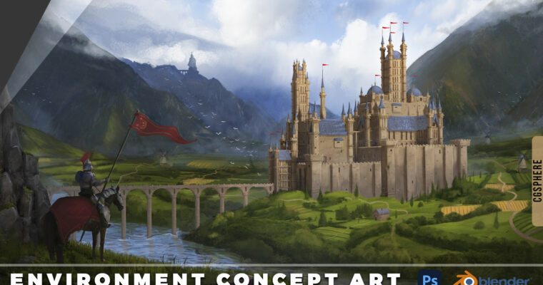 Environment Concept Art Tutorial + Files And Kitbash by CG Sphere