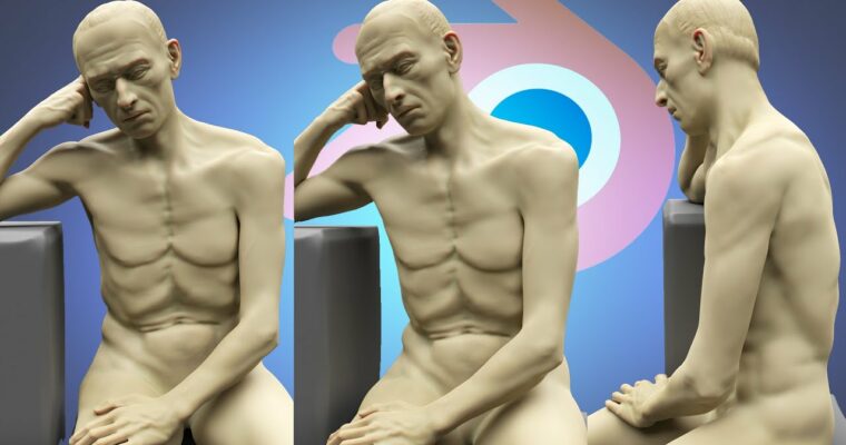 Blender Anatomy Class – Learn Male Human Anatomy by Nexttut
