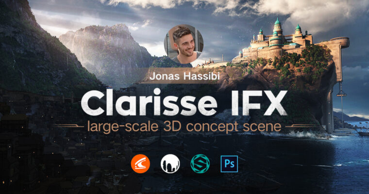 Clarisse IFX 3D Large Scale Concept Art Creation by Jonas Hassibi