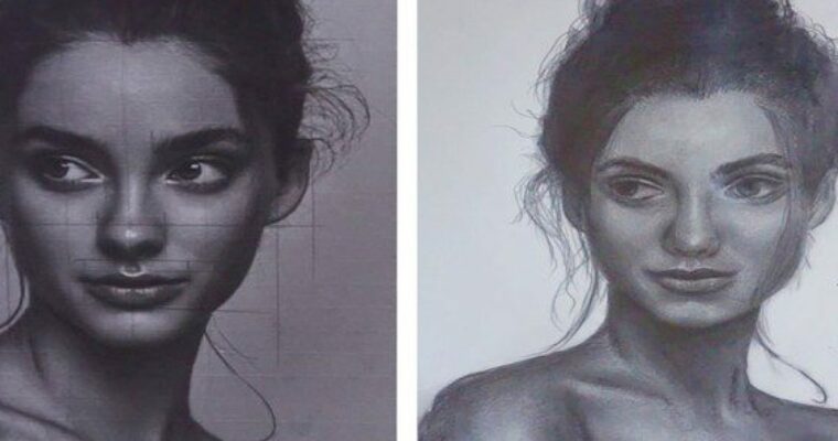 Learn to Draw Portrait Face Sketch from Beginning