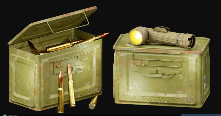 Military Prop Creation in Blender by François Larrieu (Experience Points)