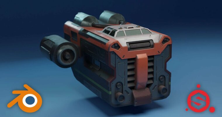 Sci-Fi Vehicle Creation with Blender and Substance Painter by Daniel Kim