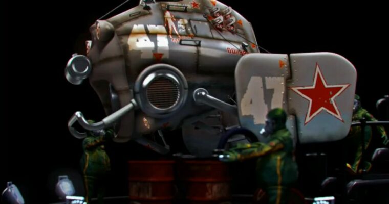 Vehicle Rendering Retro Russian Skimmer By Christophe Desse