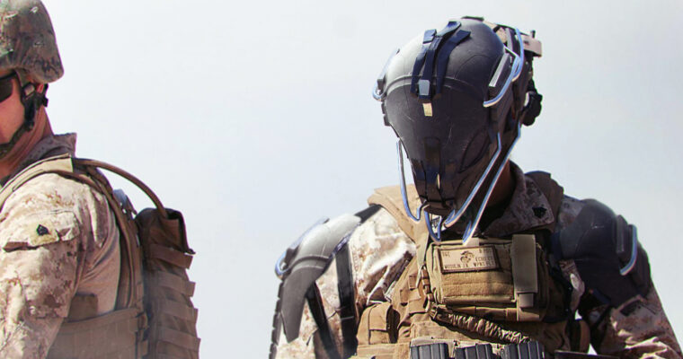 Zbrush, Keyshot & Photoshop – The Soldier by Anthony Jones (robotpencil)